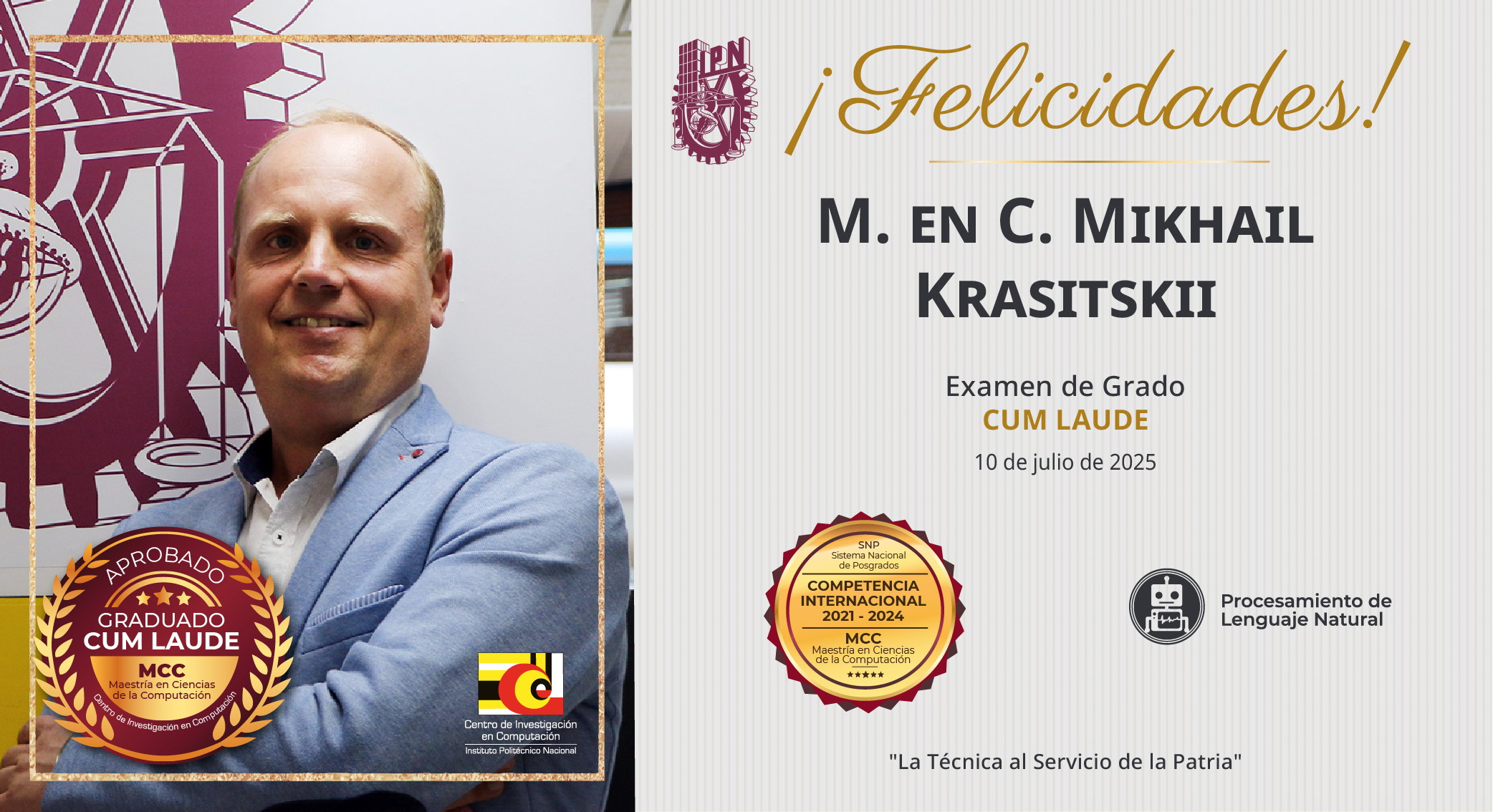 Felicitación Examen de grado-MCC-Mikhail Krasitskii